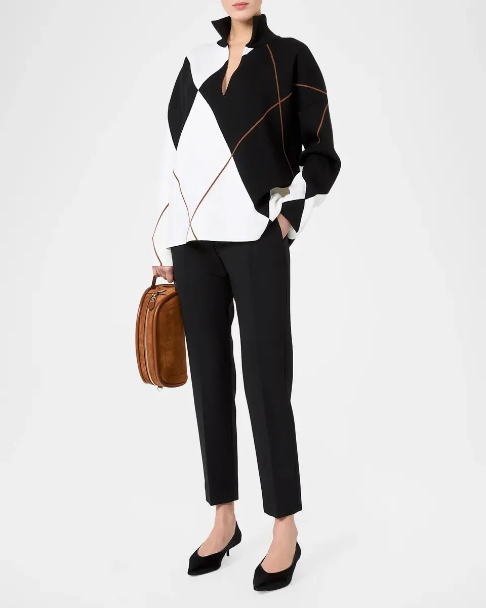 Max Mara Waist Strap Straight-Leg Ankle Trousers | Thumbnail 2 Max Mara Waist Strap Straight-Leg Ankle Trousers | Thumbnail 2