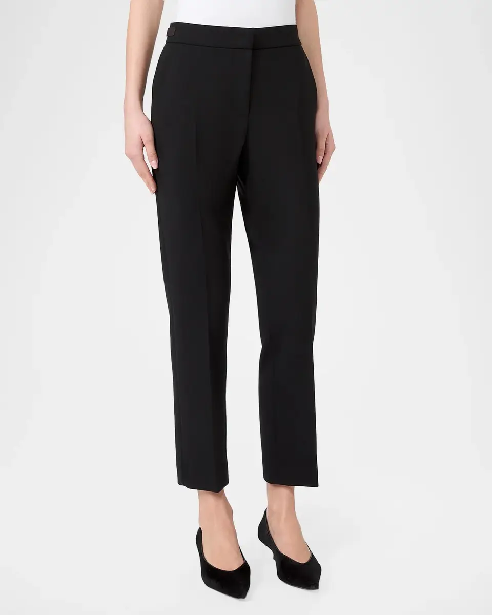 Max Mara Waist Strap Straight-Leg Ankle Trousers | Thumbnail 4 Max Mara Waist Strap Straight-Leg Ankle Trousers | Thumbnail 4
