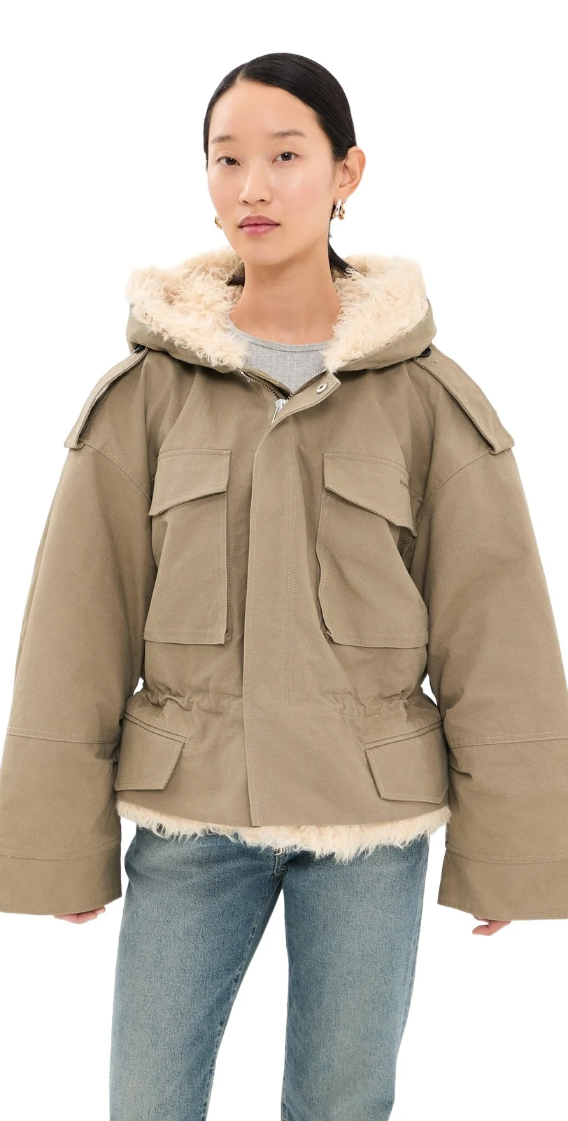 Cropped Cargo Parka Cropped Cargo Parka