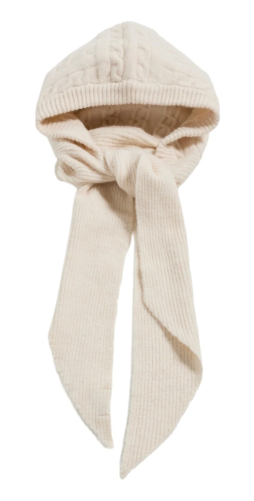 Hat Attack Cable Hooded Scarf