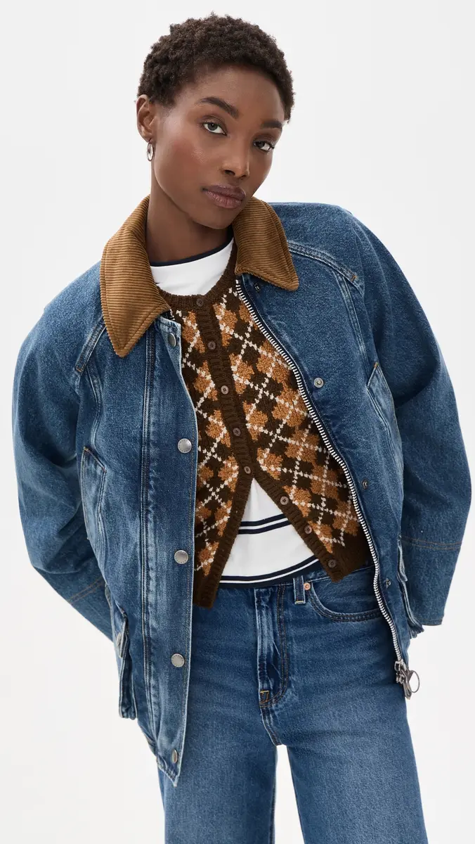 Barbour Denim Modern Beadnell Casual Jacket | Thumbnail 2 Barbour Denim Modern Beadnell Casual Jacket | Thumbnail 2