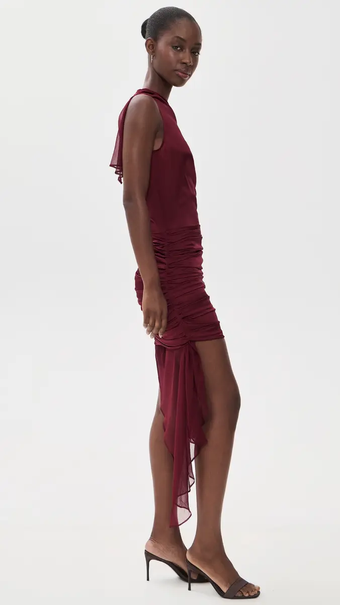 Staud Athena Asymmetrical Dress | Thumbnail 4 Staud Athena Asymmetrical Dress | Thumbnail 4