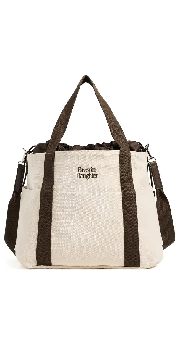 Favorite Daughter The Morgan Tote Natural/Brown One Size | Image 1 Favorite Daughter The Morgan Tote Natural/Brown One Size | Image 1