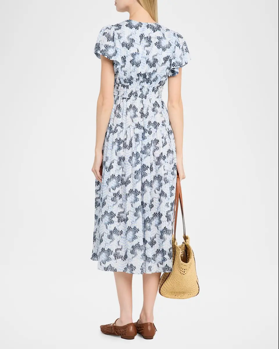 Ulla Johnson Lyria Printed Cotton Midi Dress | Thumbnail 3 Ulla Johnson Lyria Printed Cotton Midi Dress | Thumbnail 3
