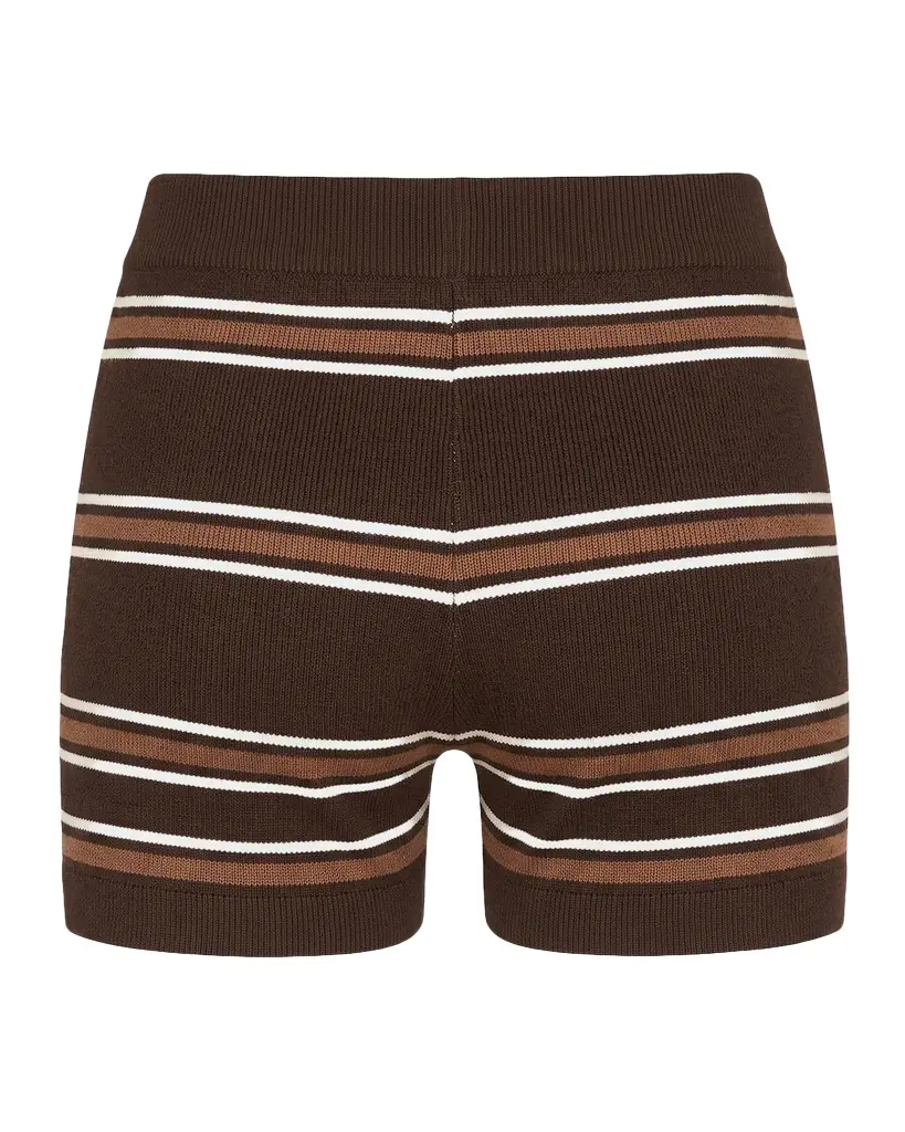 Kel Striped High-Rise Shorts Kel Striped High-Rise Shorts