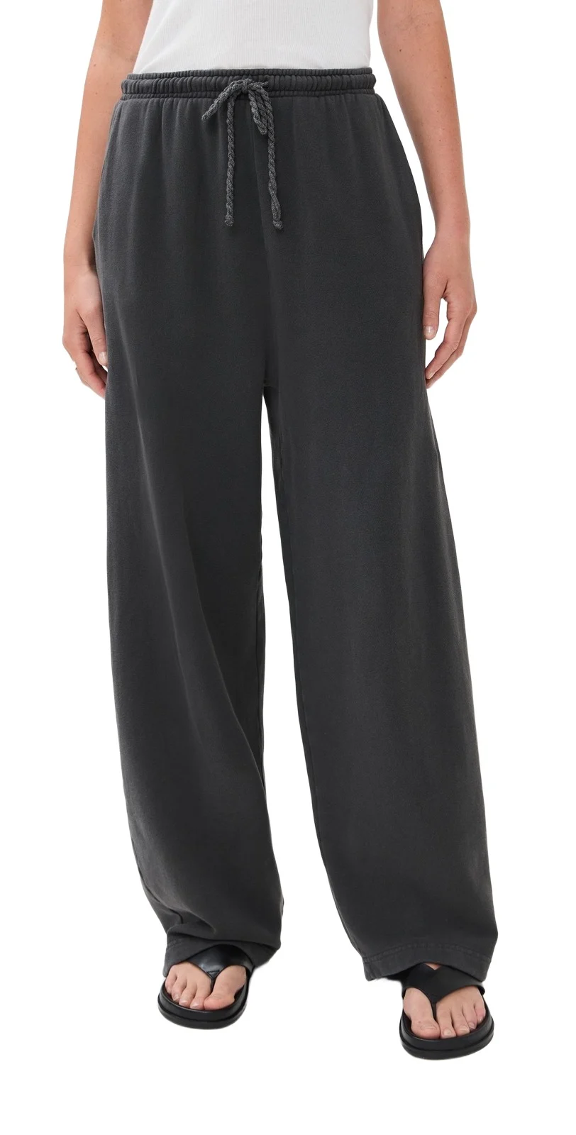 The Elder Statesman Daily Wide Leg Sweatpants