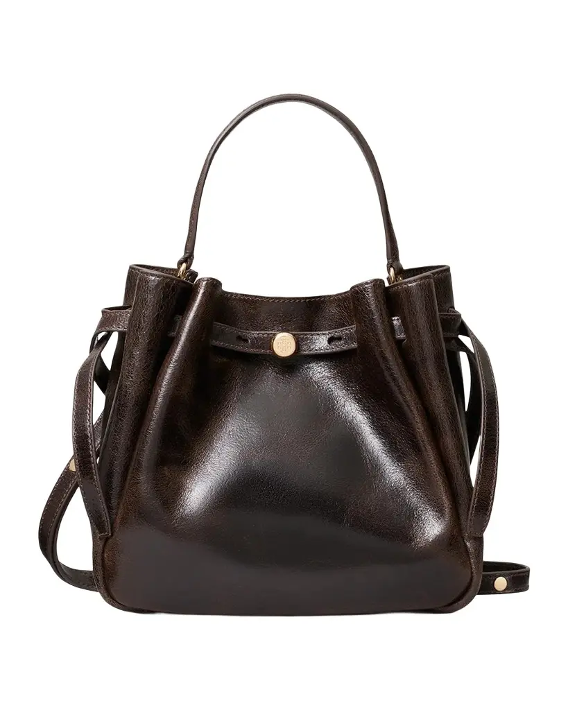 Tory Burch Romy Distressed Suede Bucket Bag