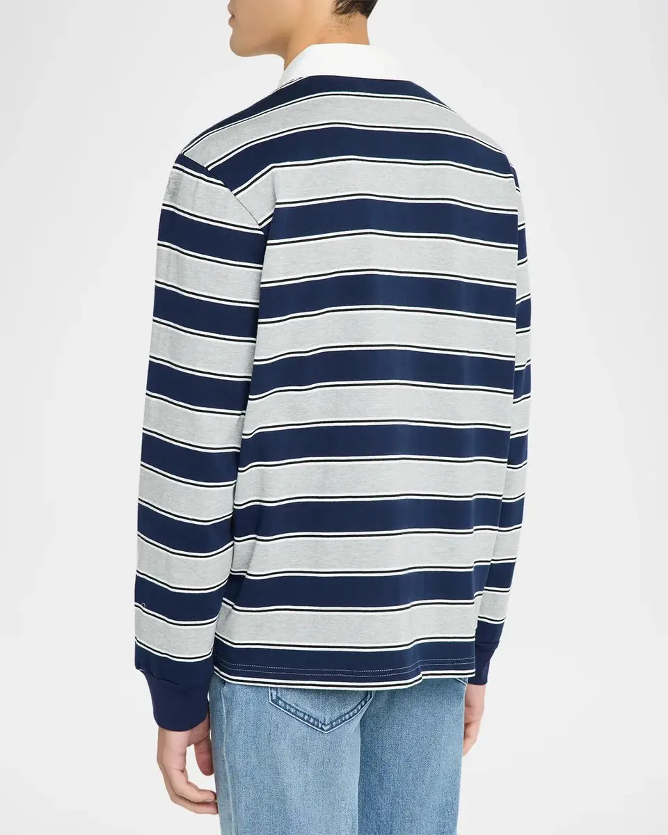 Joe's Jeans Men's Cotton Stripe Rugby Shirt | Thumbnail 3 Joe's Jeans Men's Cotton Stripe Rugby Shirt | Thumbnail 3