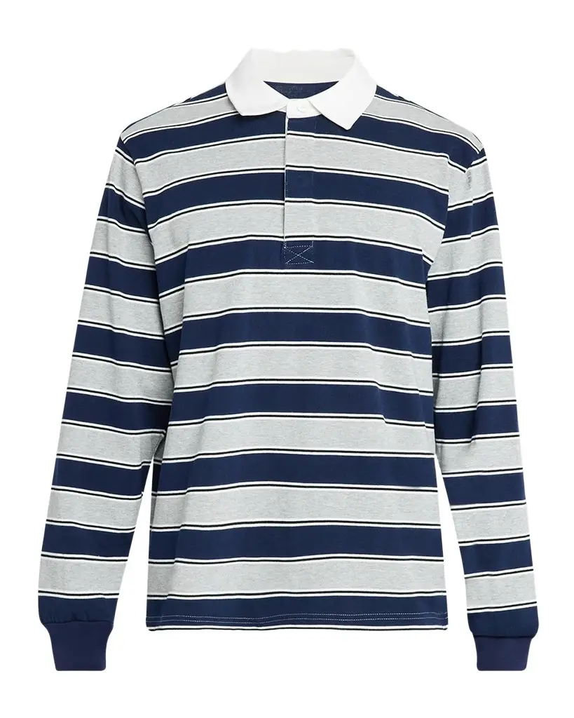 Joe's Jeans Men's Cotton Stripe Rugby Shirt | Image 1 Joe's Jeans Men's Cotton Stripe Rugby Shirt | Image 1