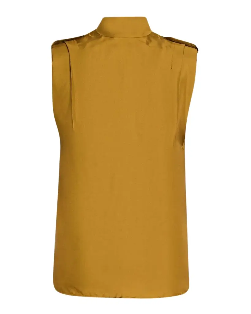 Zimmermann Sleeveless Tuck Satin Top | Image 1 Zimmermann Sleeveless Tuck Satin Top | Image 1