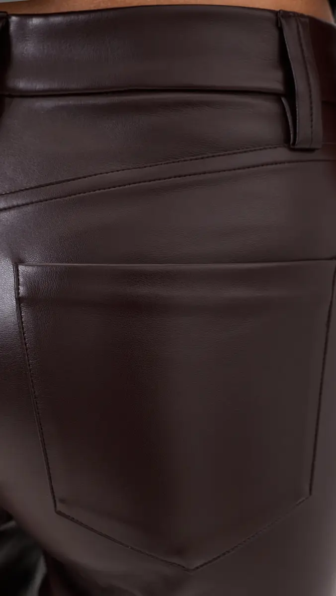 Joe's Jeans The Lyra Slim Ankle Vegan Leather Pants | Thumbnail 6