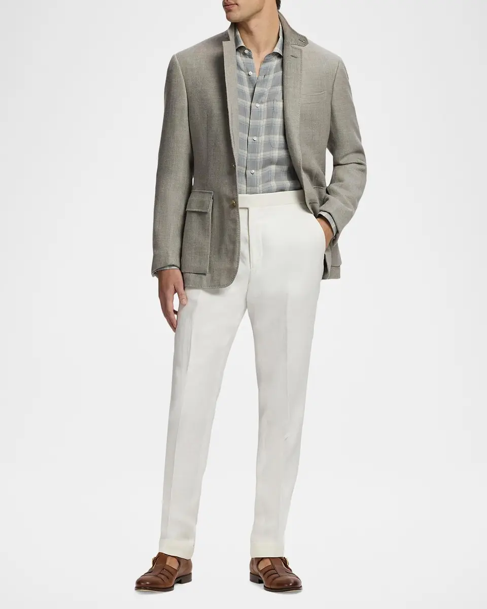 Ralph Lauren Purple Label Men's Hadley Hand-Tailored Textured Jacket | Thumbnail 2 Ralph Lauren Purple Label Men's Hadley Hand-Tailored Textured Jacket | Thumbnail 2