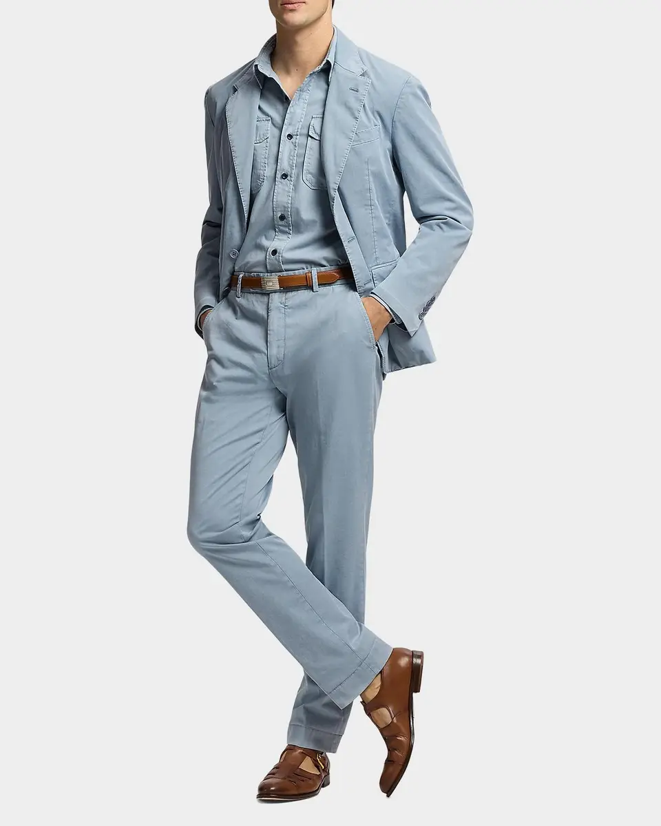 Ralph Lauren Purple Label Men's Glenn Hand-Tailored Stretch Chino Jacket | Thumbnail 2 Ralph Lauren Purple Label Men's Glenn Hand-Tailored Stretch Chino Jacket | Thumbnail 2