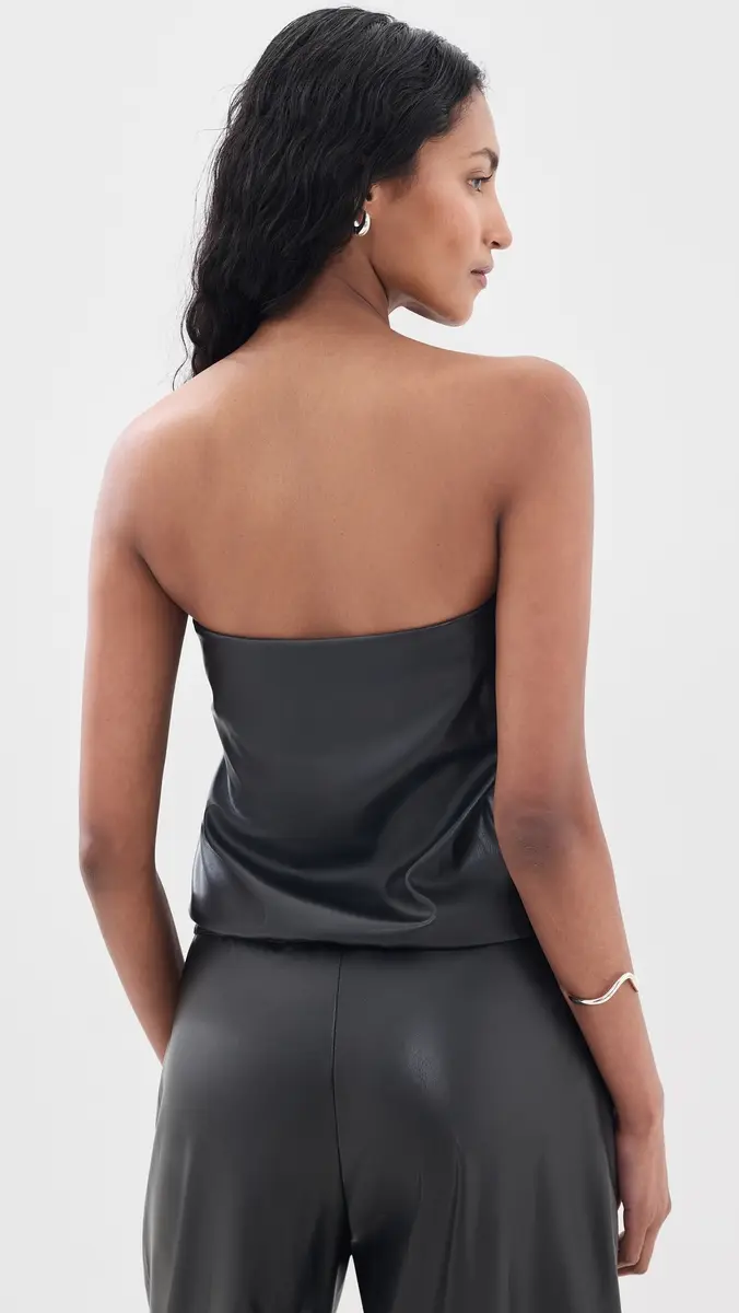 Wayf Camryn Faux Leather Strapless Top | Thumbnail 3 Wayf Camryn Faux Leather Strapless Top | Thumbnail 3