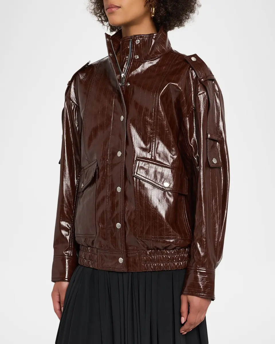 3.1 Phillip Lim Textured Faux Leather Jacket | Thumbnail 4 3.1 Phillip Lim Textured Faux Leather Jacket | Thumbnail 4