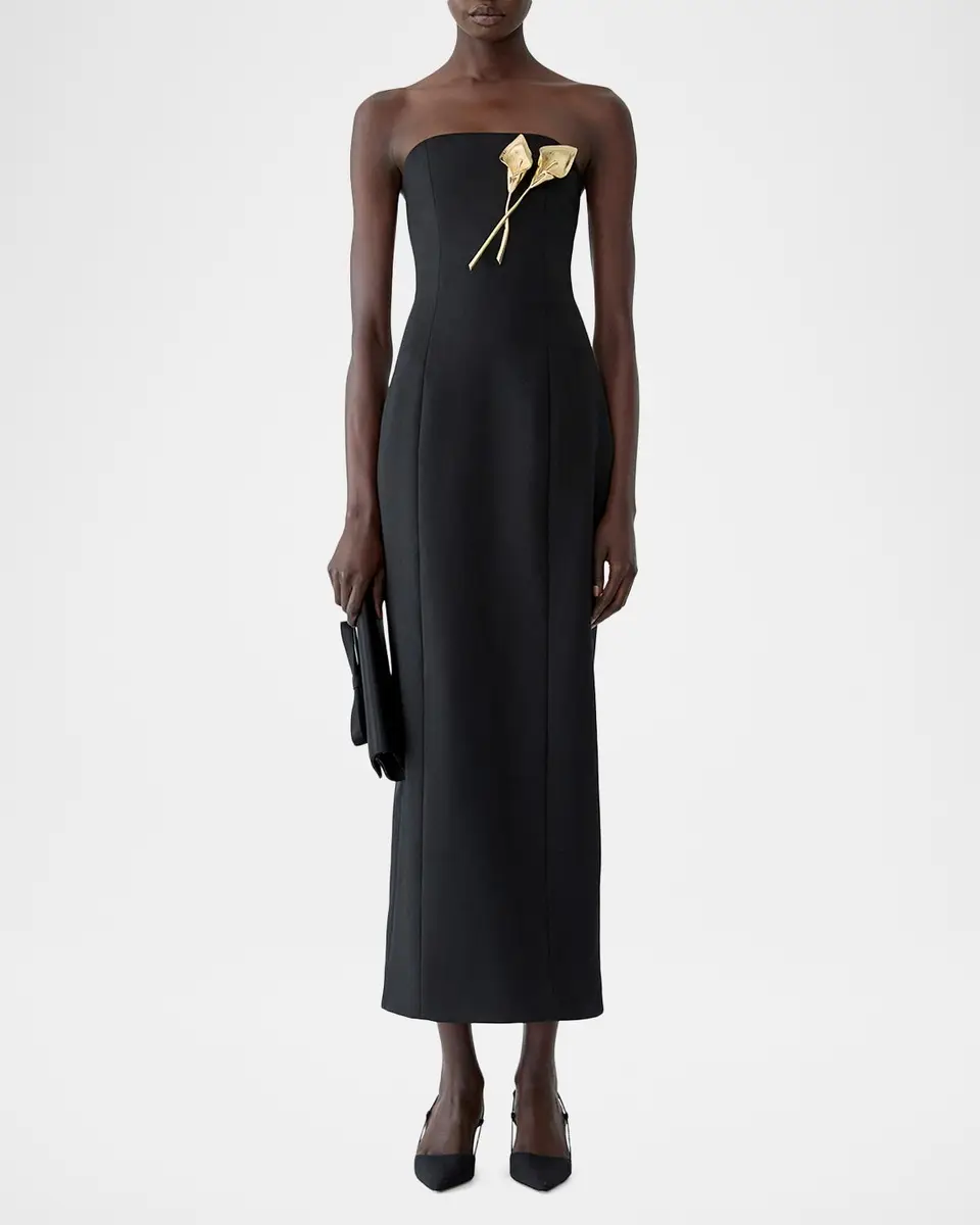 Carolina Herrera Calla Lily Strapless Column Gown | Thumbnail 2
