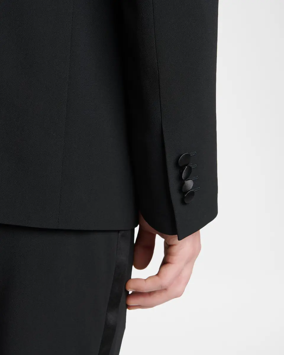 Giorgio Armani Men's Double Breasted Virgin Wool-blend Blazer | Thumbnail 7
