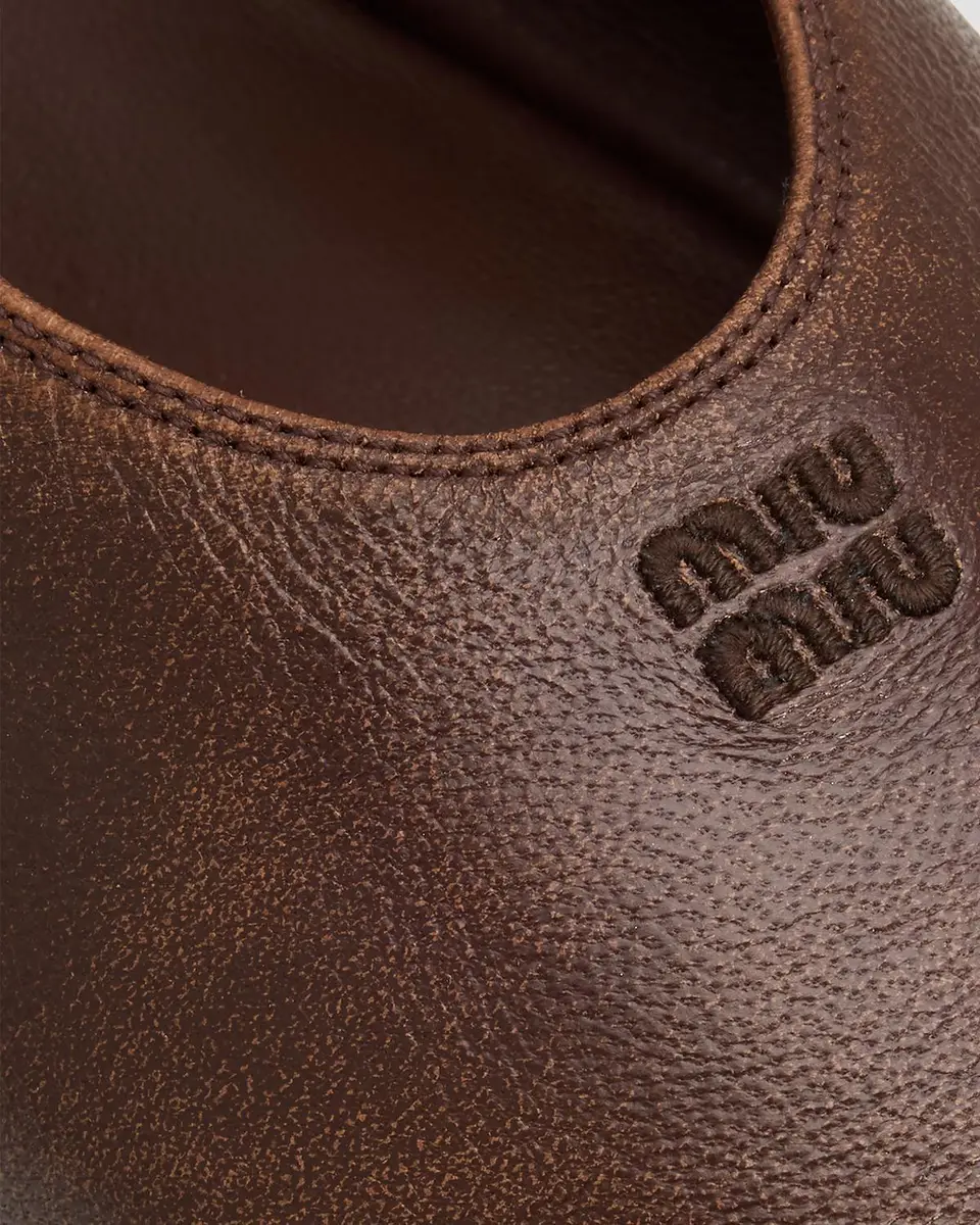 Miu Miu Nappa Leather Mary Jane Buckle Ballerina Flats | Thumbnail 5 Miu Miu Nappa Leather Mary Jane Buckle Ballerina Flats | Thumbnail 5