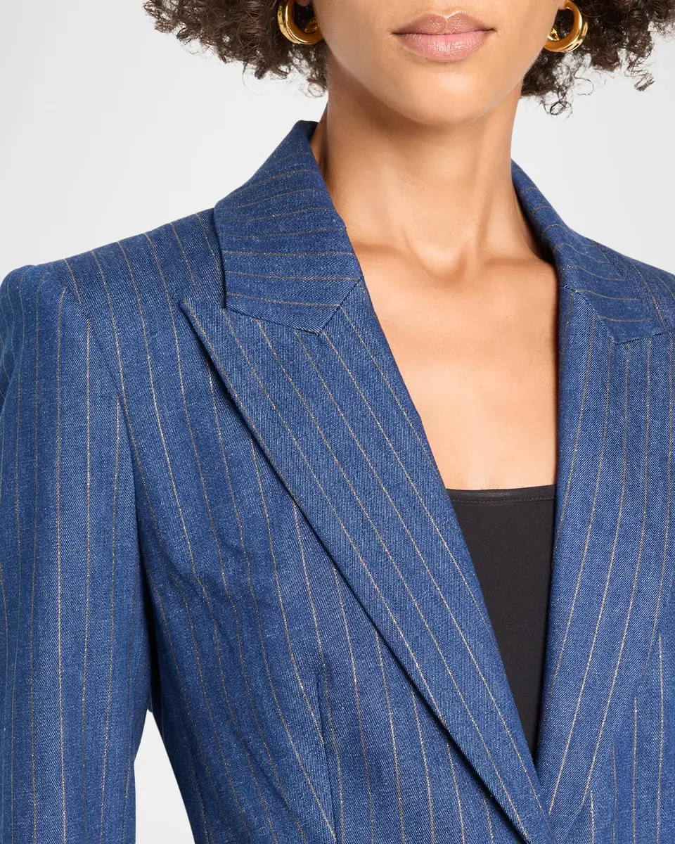 Veronica Beard Naira Striped Dickey Jacket | Thumbnail 5