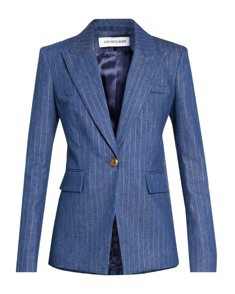 Veronica Beard Naira Striped Dickey Jacket | Image 1 Veronica Beard Naira Striped Dickey Jacket | Image 1