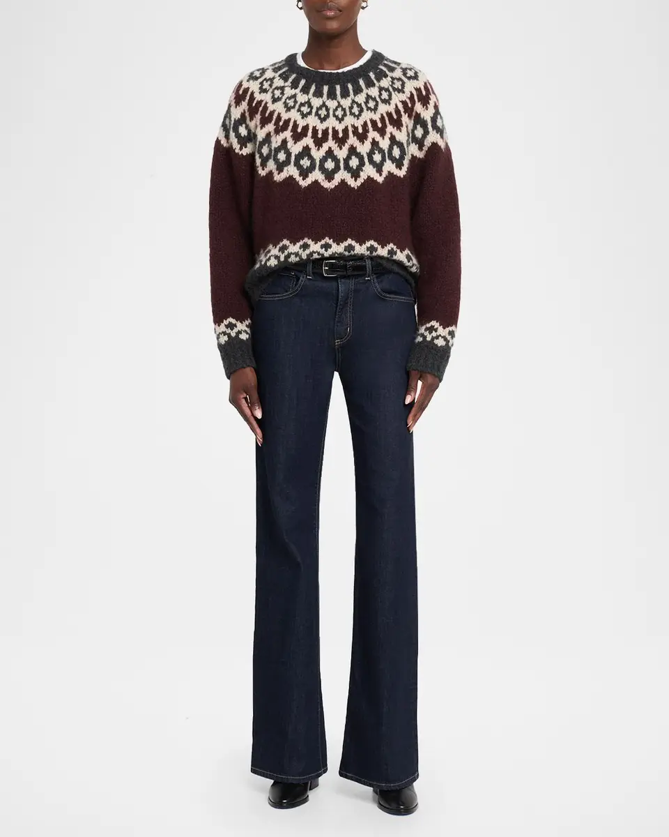 Nili Lotan Isaline Fair Isle Cashmere Sweater | Thumbnail 2 Nili Lotan Isaline Fair Isle Cashmere Sweater | Thumbnail 2