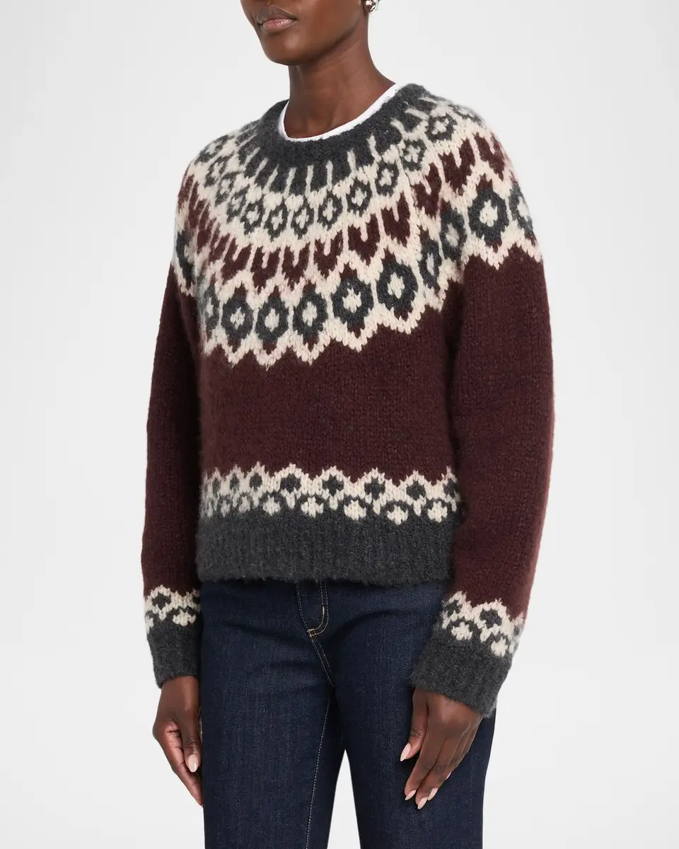 Nili Lotan Isaline Fair Isle Cashmere Sweater | Thumbnail 4 Nili Lotan Isaline Fair Isle Cashmere Sweater | Thumbnail 4