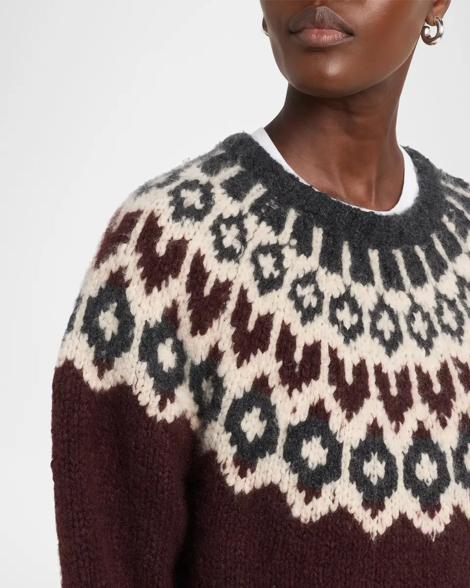 Nili Lotan Isaline Fair Isle Cashmere Sweater | Thumbnail 5 Nili Lotan Isaline Fair Isle Cashmere Sweater | Thumbnail 5