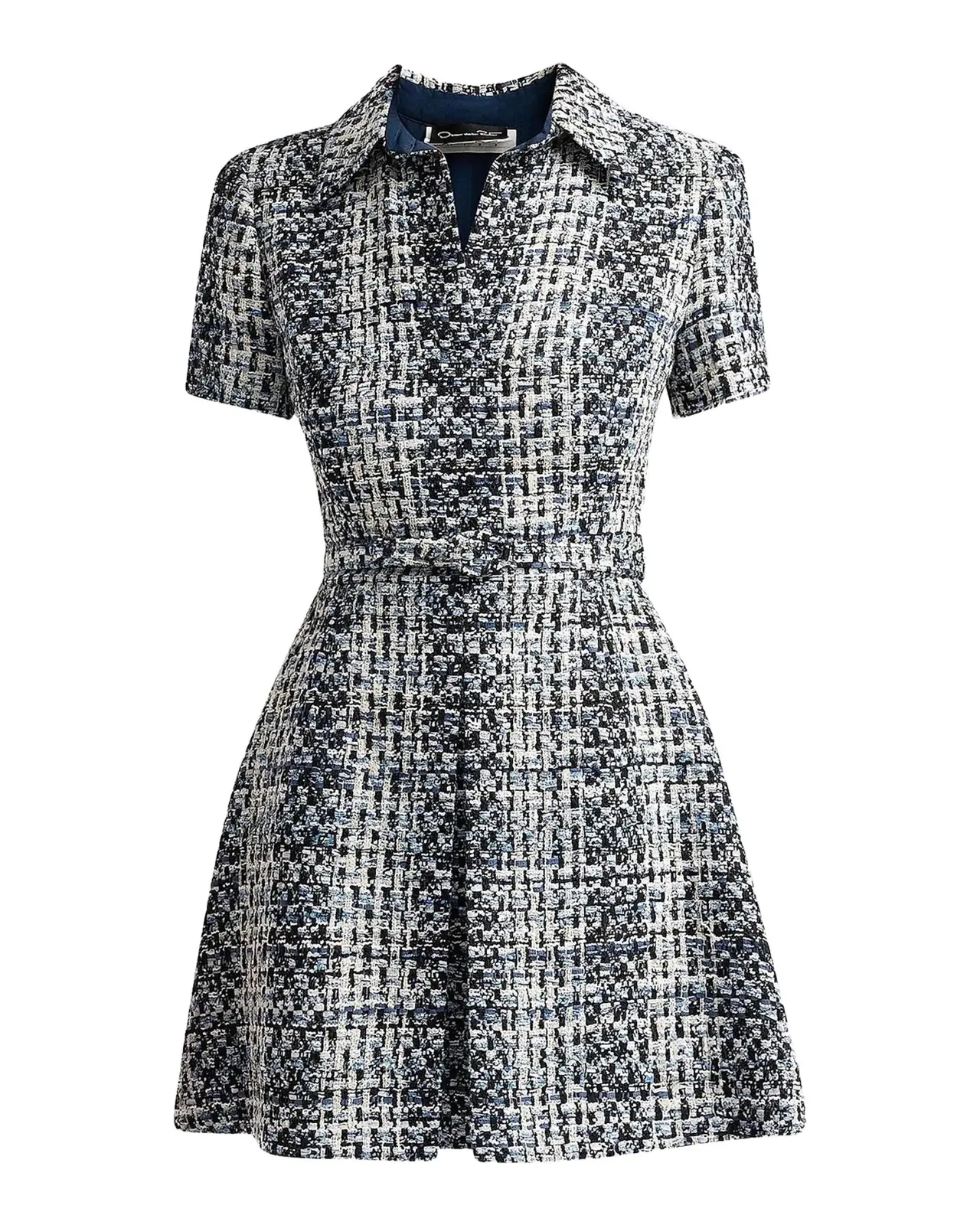 Collared Tweed Mini Dress Collared Tweed Mini Dress