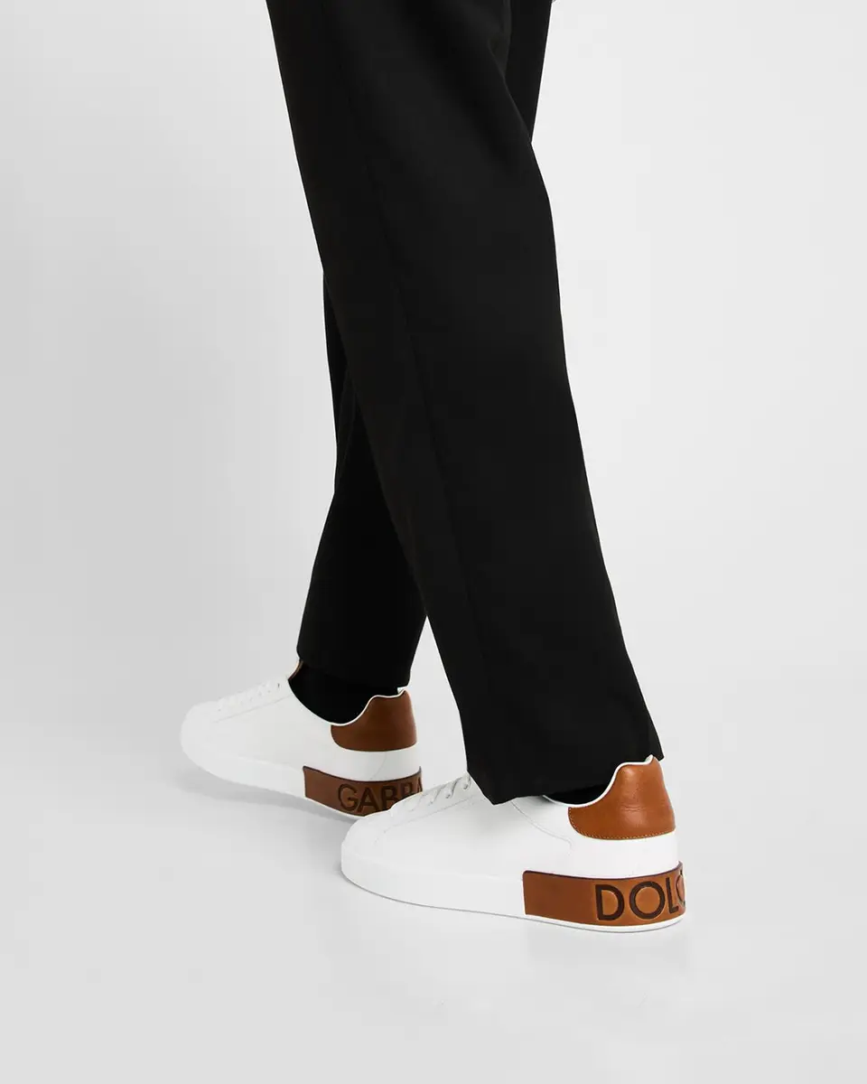Dolce & Gabbana Men's Portofino Calfskin Low-Top Sneakers | Thumbnail 2 Dolce & Gabbana Men's Portofino Calfskin Low-Top Sneakers | Thumbnail 2