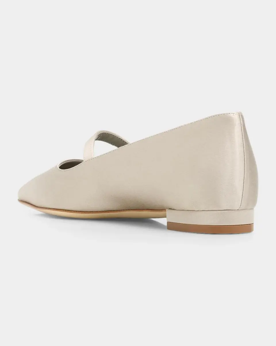 Manolo Blahnik Auluspla Satin Embellished Mary Jane Ballerina Flats | Thumbnail 2 Manolo Blahnik Auluspla Satin Embellished Mary Jane Ballerina Flats | Thumbnail 2