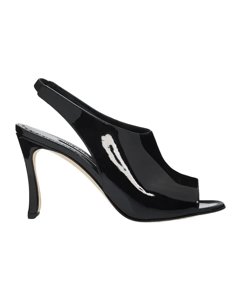 90mm Minufle Patent Leather Slingback Sandals 90mm Minufle Patent Leather Slingback Sandals