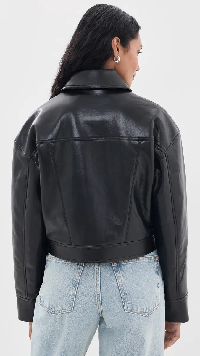 Anine Bing Assan Faux Leather Jacket | Thumbnail 3 Anine Bing Assan Faux Leather Jacket | Thumbnail 3
