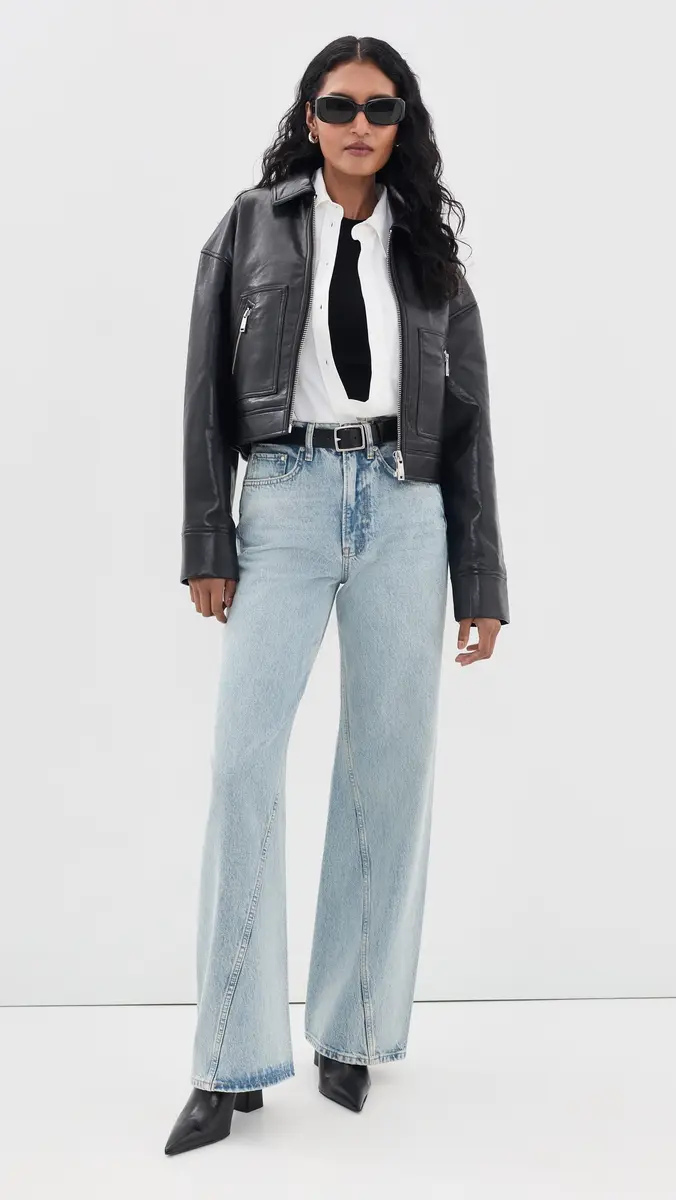 Anine Bing Assan Faux Leather Jacket | Thumbnail 5 Anine Bing Assan Faux Leather Jacket | Thumbnail 5