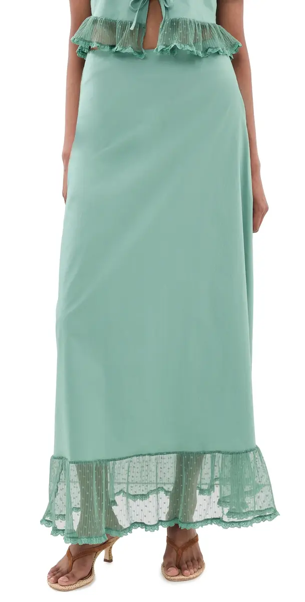 Peixoto Odette Maxi Skirt Eucalyptus | Image 1 Peixoto Odette Maxi Skirt Eucalyptus | Image 1