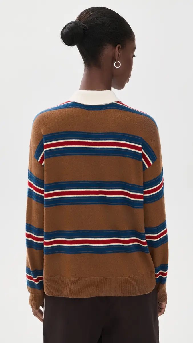 Staud Michael Cashmere Polo Sweater | Thumbnail 3 Staud Michael Cashmere Polo Sweater | Thumbnail 3
