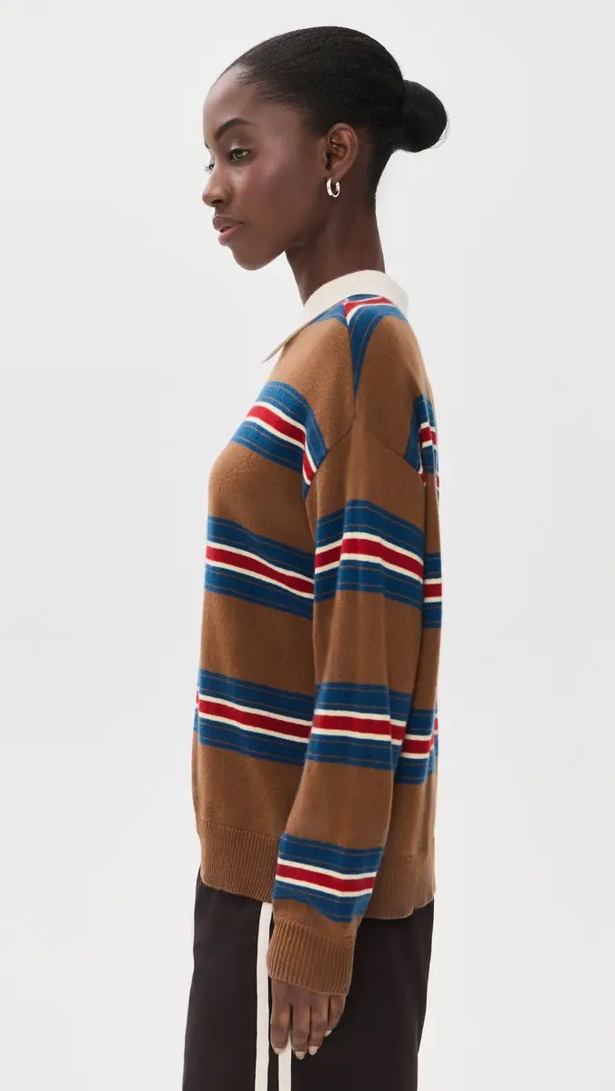 Staud Michael Cashmere Polo Sweater | Thumbnail 4 Staud Michael Cashmere Polo Sweater | Thumbnail 4