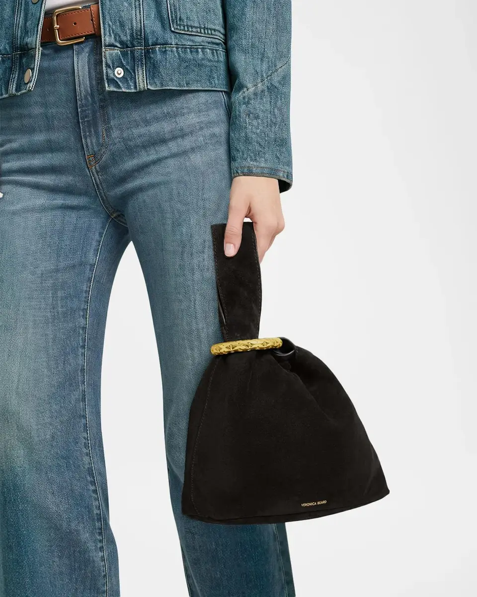 Veronica Beard Swing Suede Clutch | Thumbnail 2 Veronica Beard Swing Suede Clutch | Thumbnail 2