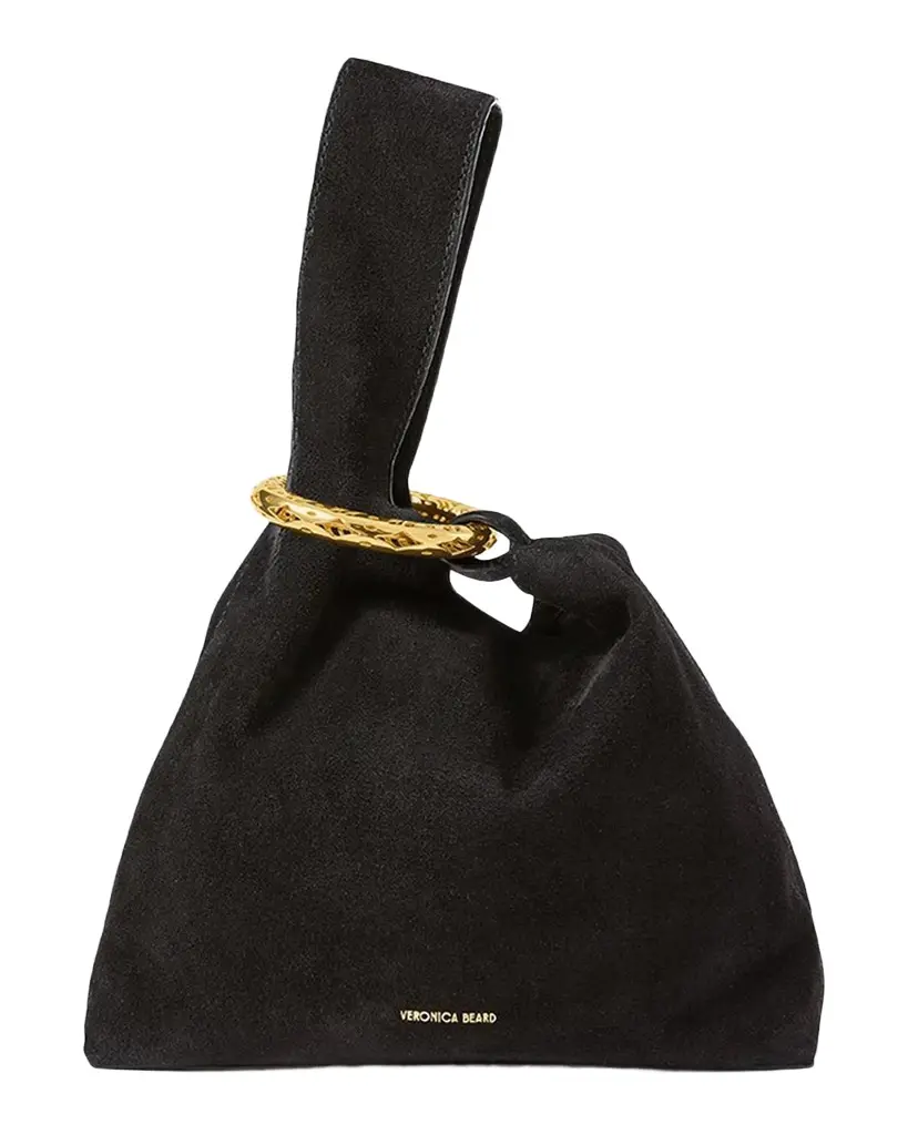 Veronica Beard Swing Suede Clutch