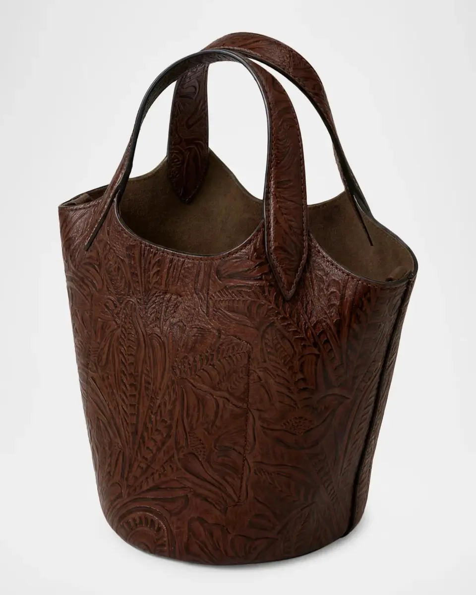 Veronica Beard Anchor Embossed Leather Top-Handle Bag | Thumbnail 3 Veronica Beard Anchor Embossed Leather Top-Handle Bag | Thumbnail 3