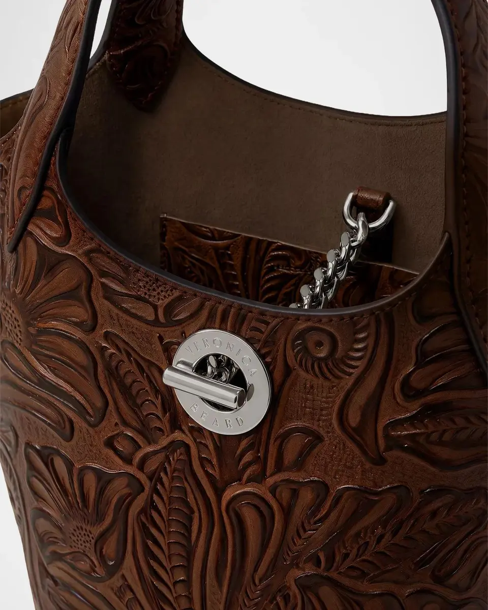 Veronica Beard Anchor Embossed Leather Top-Handle Bag | Thumbnail 6 Veronica Beard Anchor Embossed Leather Top-Handle Bag | Thumbnail 6