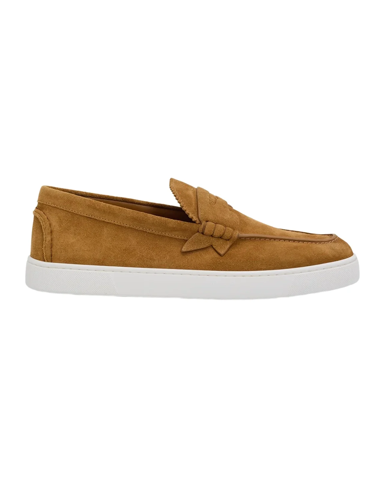Christian Louboutin Men's The Harold I Flat Leather Red-Sole Boat Shoes