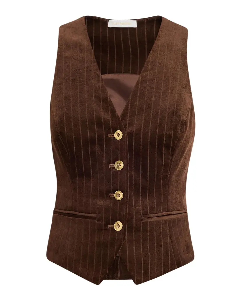 Ramy Brook Noelle Striped Vest | Image 1 Ramy Brook Noelle Striped Vest | Image 1