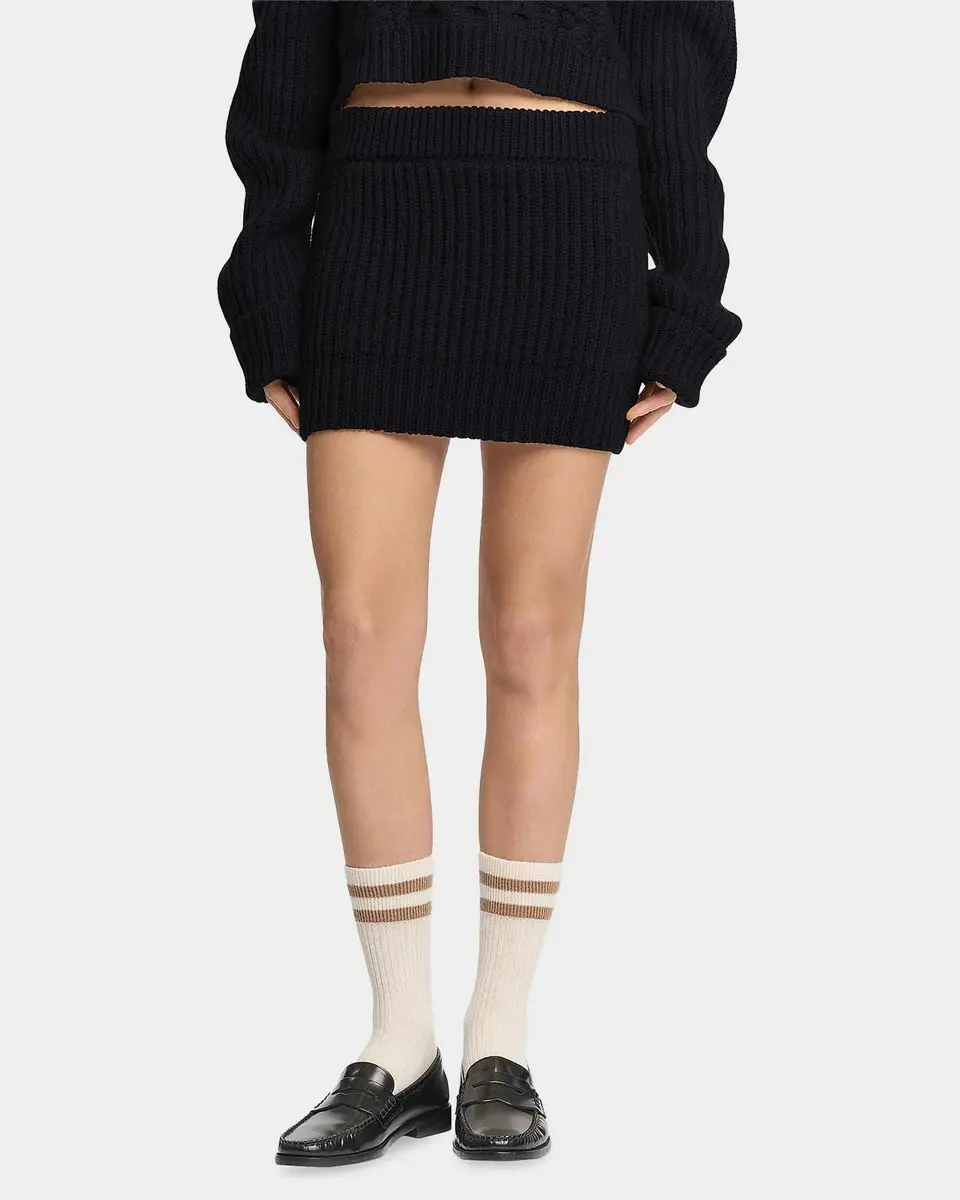 Malo Rib-Knit Cashmere Miniskirt | Thumbnail 3