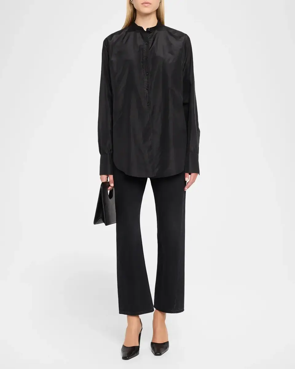 The Row Lula Silk Taffeta Button-Down Top | Thumbnail 2