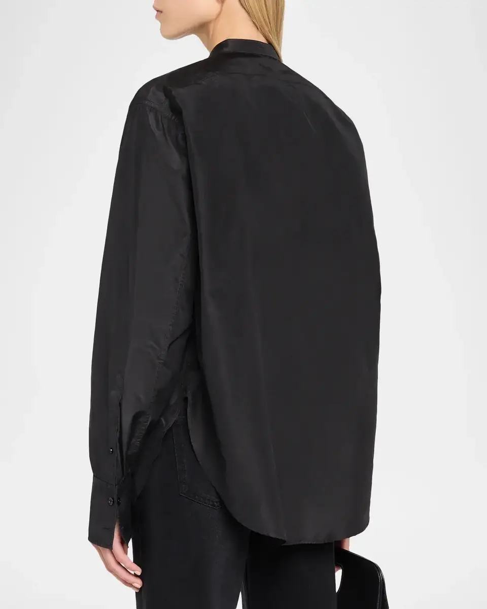The Row Lula Silk Taffeta Button-Down Top | Thumbnail 3