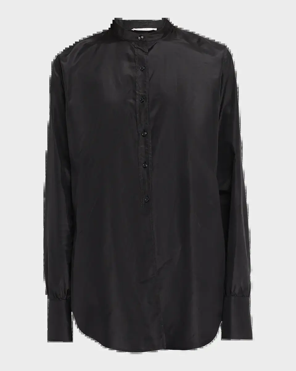 The Row Lula Silk Taffeta Button-Down Top | Thumbnail 5