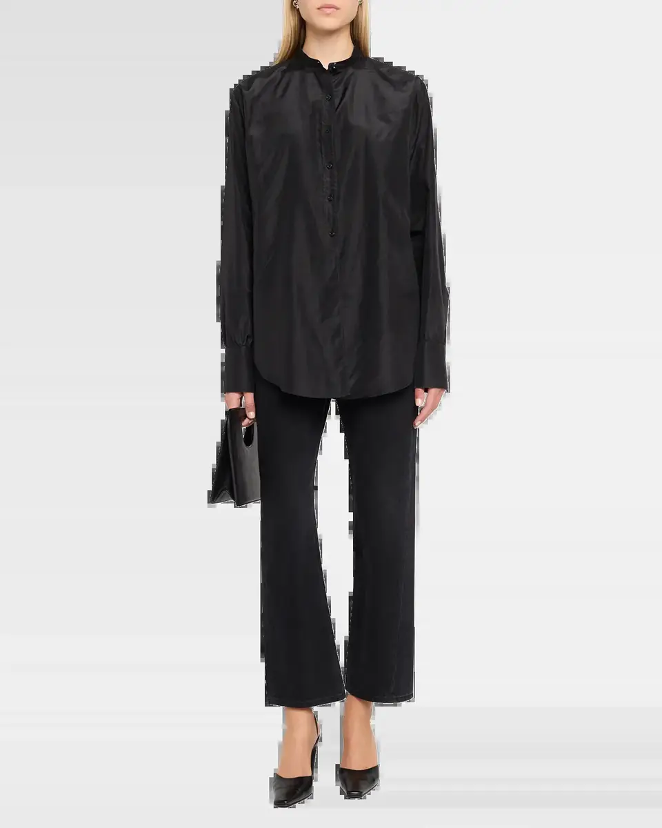 The Row Lula Silk Taffeta Button-Down Top | Thumbnail 6