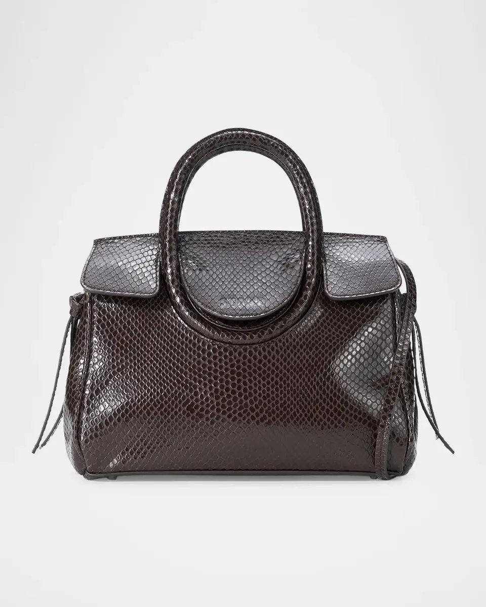 Staud Maude Mini Snakeskin Embossed Carryall Bag | Thumbnail 3 Staud Maude Mini Snakeskin Embossed Carryall Bag | Thumbnail 3