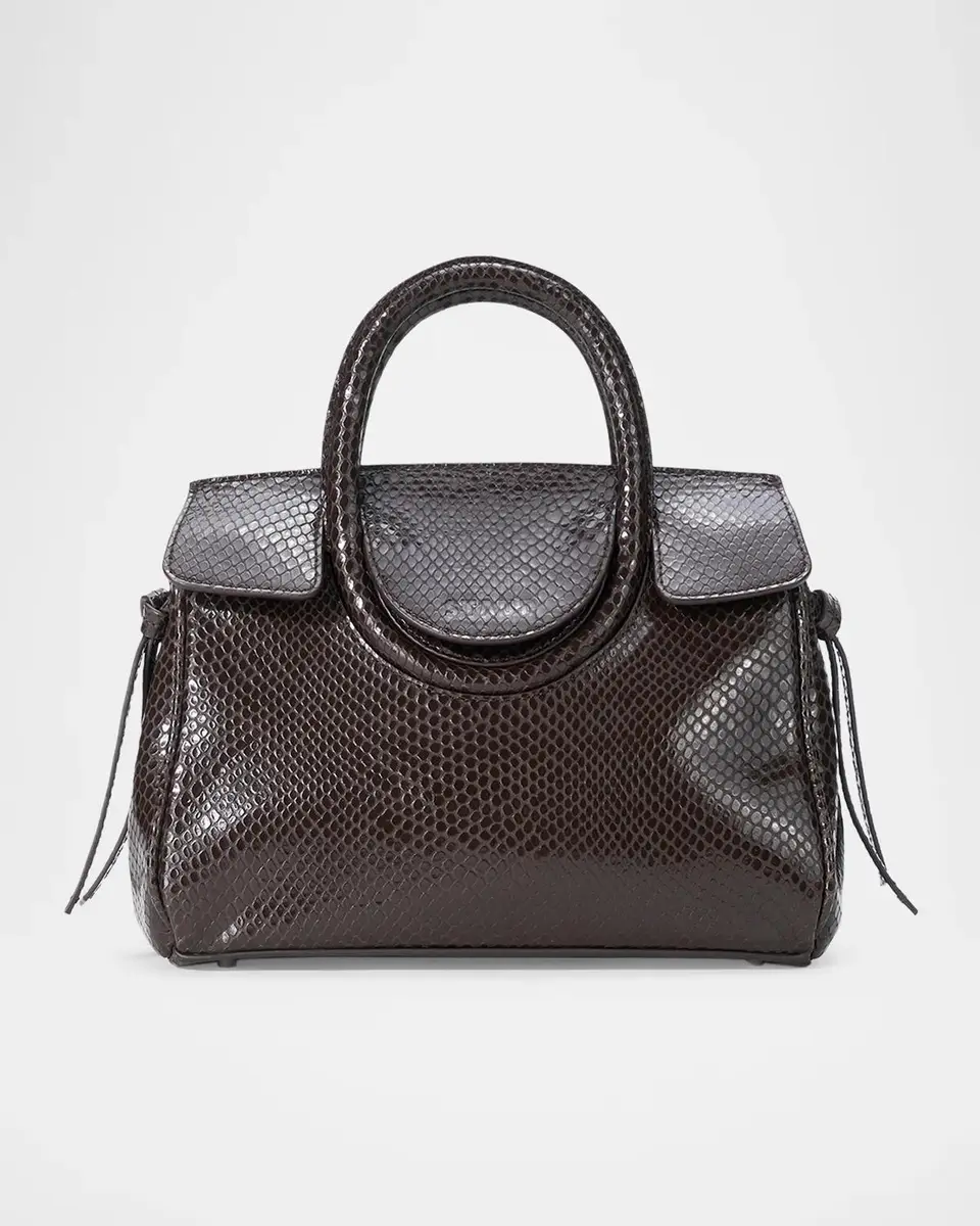 Staud Maude Mini Snakeskin Embossed Carryall Bag | Thumbnail 4 Staud Maude Mini Snakeskin Embossed Carryall Bag | Thumbnail 4