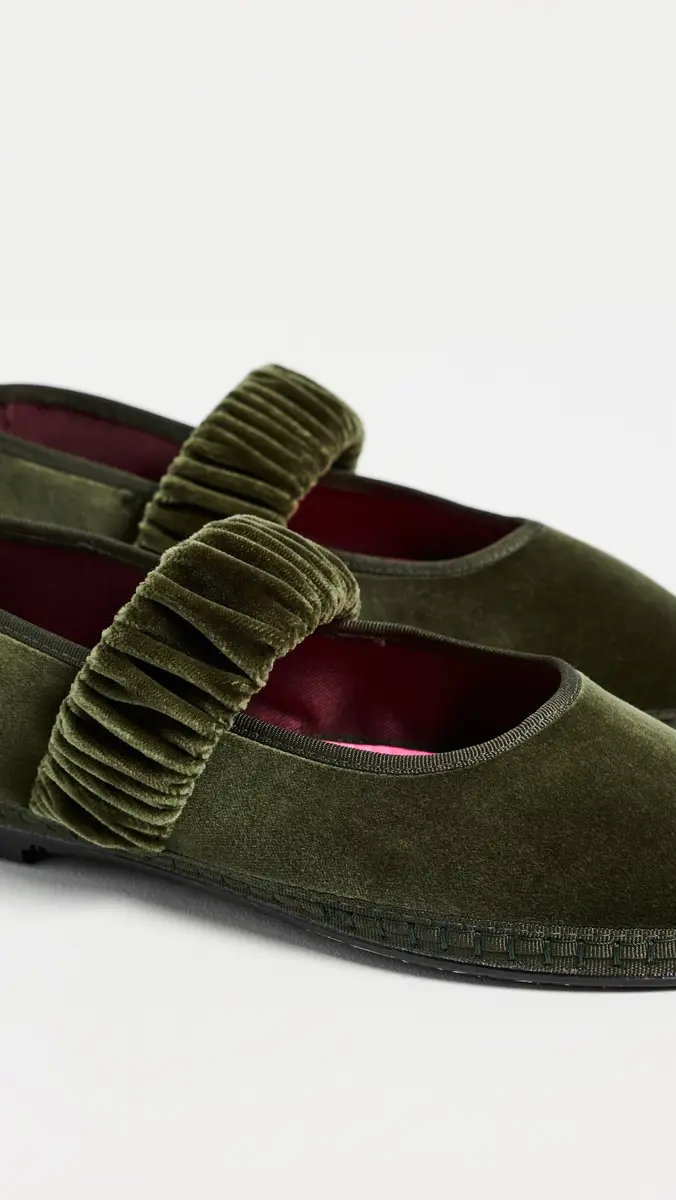 Flabelus Mafalda Velvet Mary Jane Flats | Thumbnail 6 Flabelus Mafalda Velvet Mary Jane Flats | Thumbnail 6